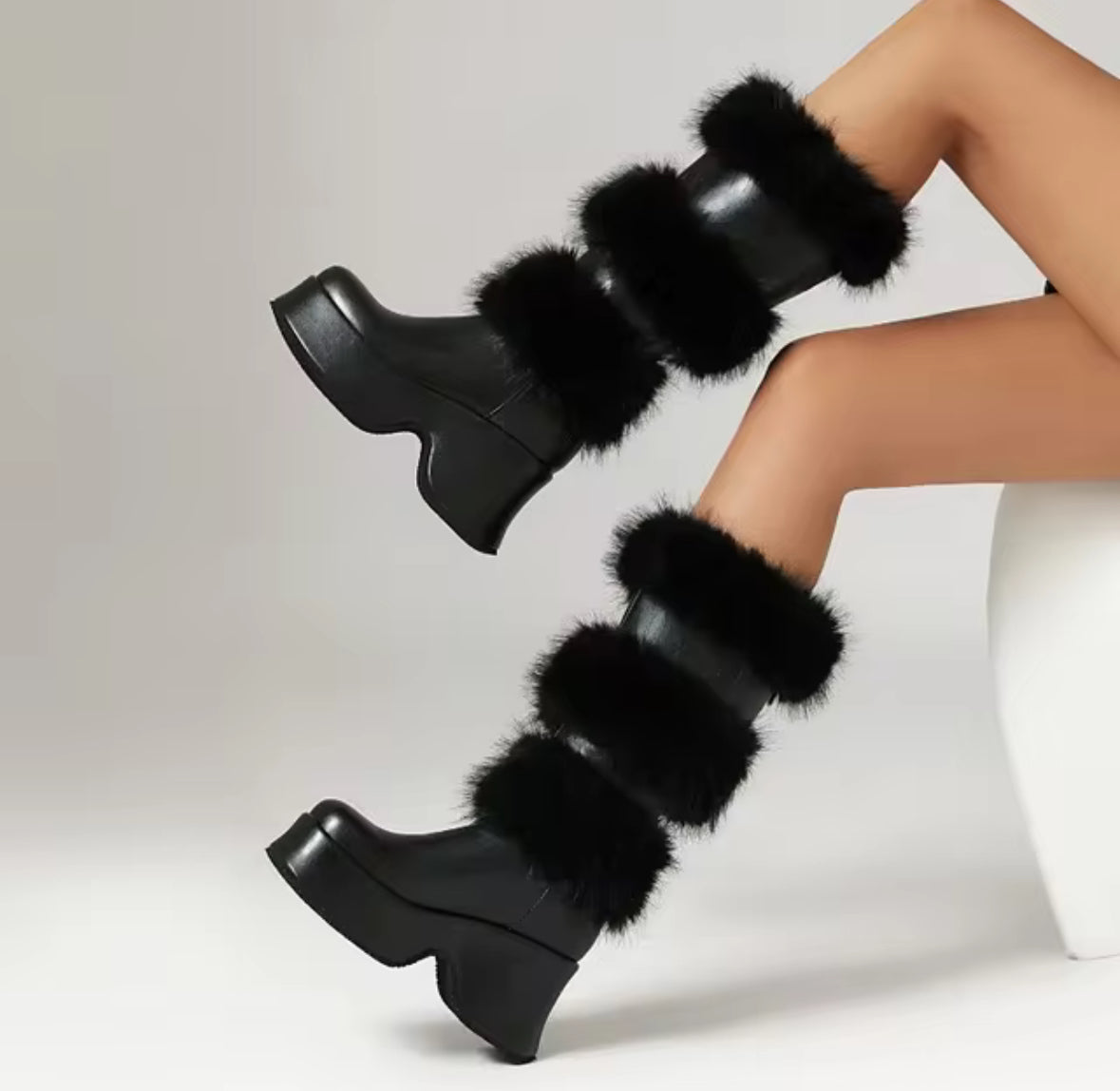 Women's Plush Warm Winter Long Boots