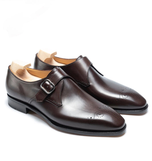 Brown monkstrap