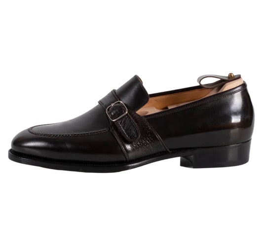 Black monkstrap loafers